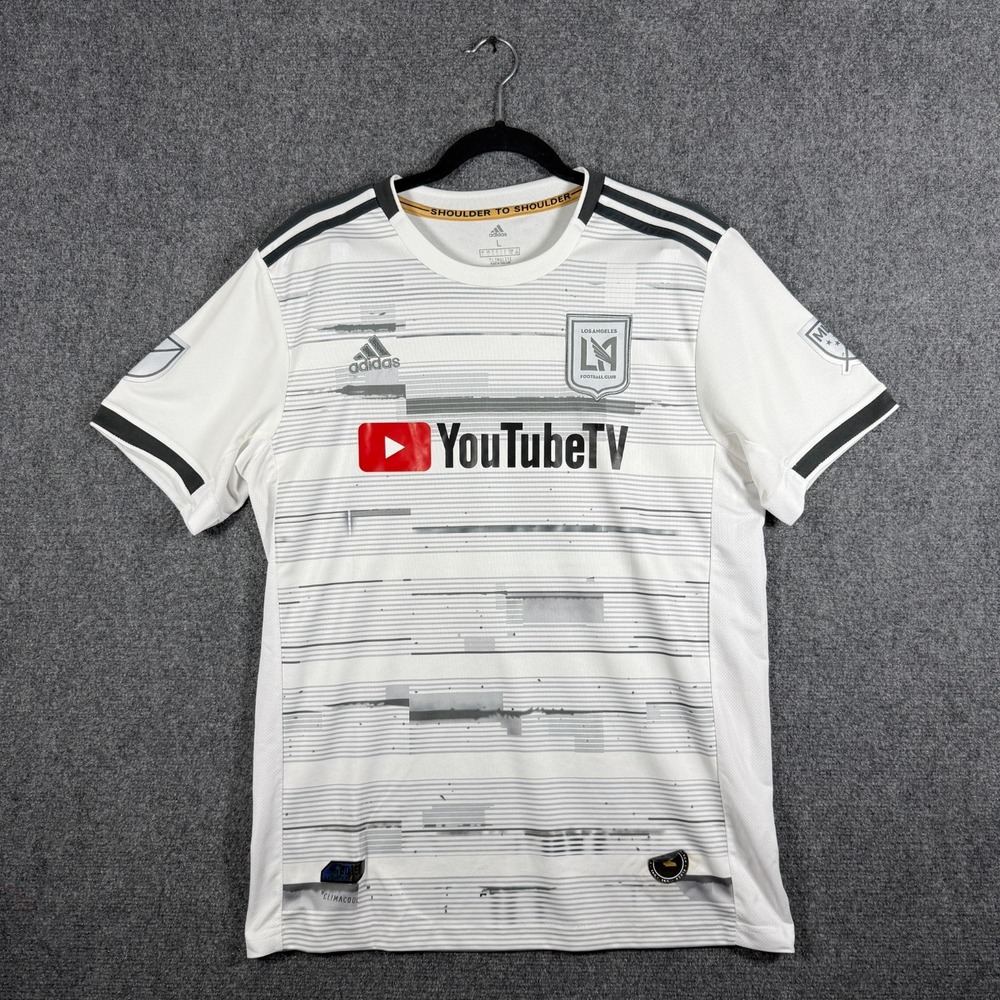 2019/20 Los Angeles FC Authentic Away Jersey White Soccer Mens Size Large #3290